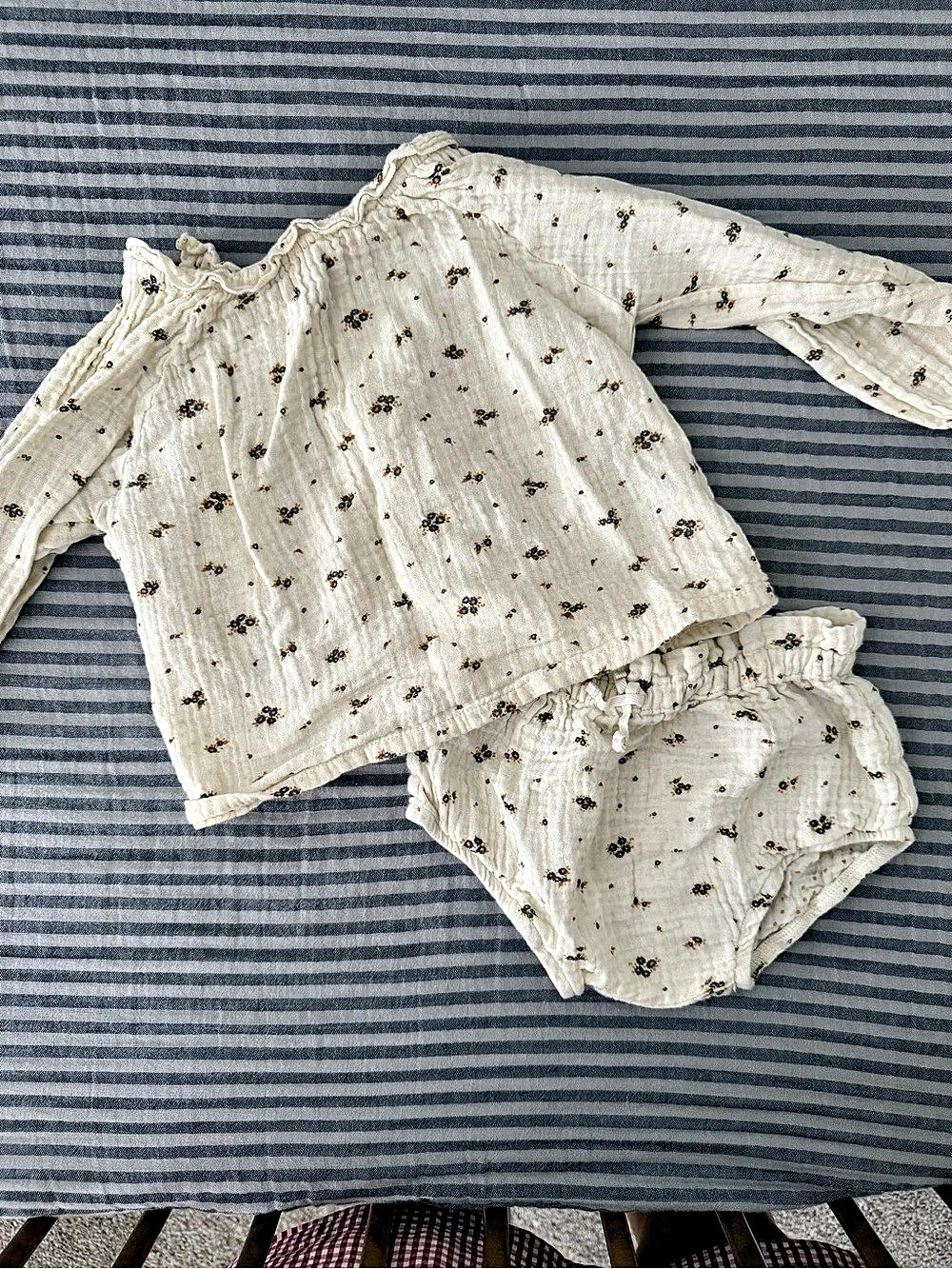 Buho Romance Baby Blouse and Culotte Set